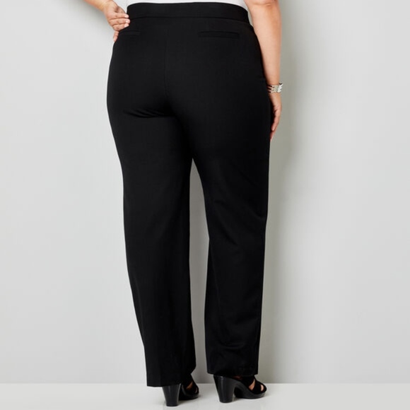 Avenue Cool Hand Straight Leg Black Trouser NWT - Picture 3 of 4